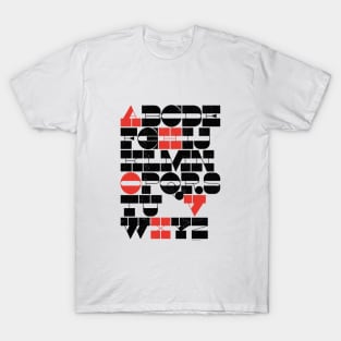 Display Type Alphabet T-Shirt